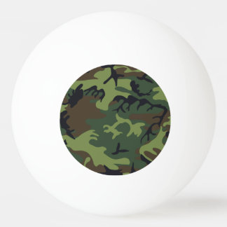Green Forest Military Camo Ping Pong Ball