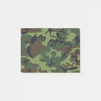 Green Forest Military Camo Post-it Notes