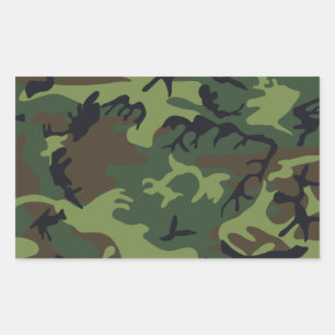 Green Forest Military Camo Sticker