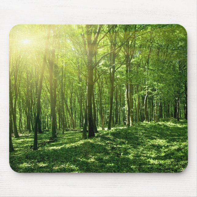 Green Forest Mouse Pad (Front)