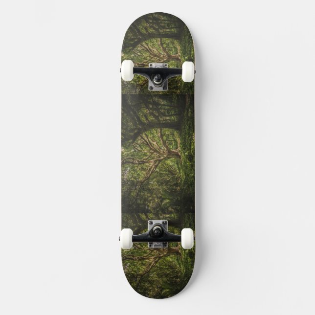 Green Forest pattern picture  Skateboard (Front)