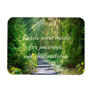 Green Forest with Quote Magnet