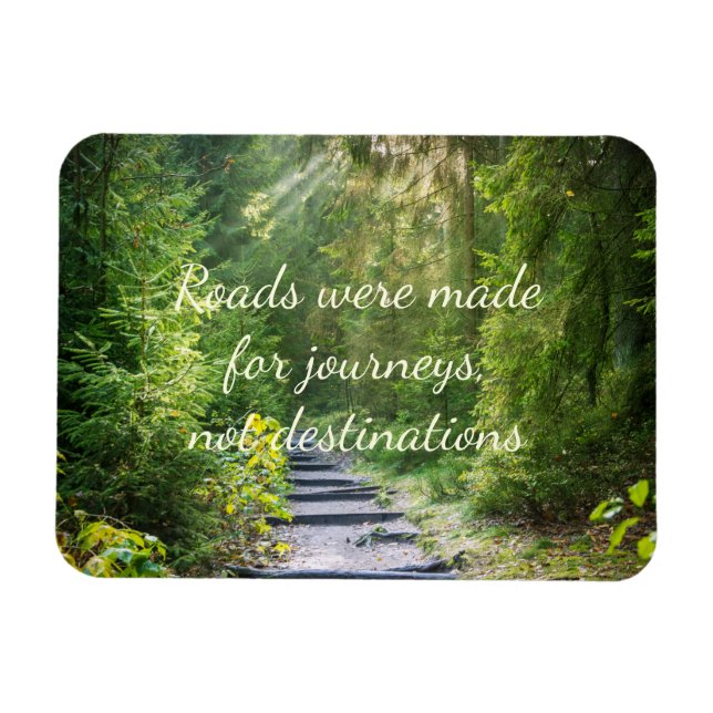 Green Forest with Quote Magnet (Horizontal)