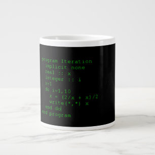 Green Fortran Code Large Coffee Mug