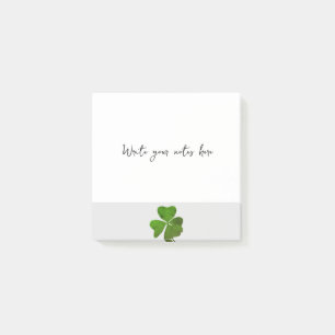 Green Four Leaf Clover Post-it Notes