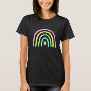 Green Four Leaf Clover Rainbow St Patrick's Day Pr T-Shirt