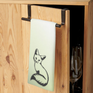 Green Fox   Kitchen Towel