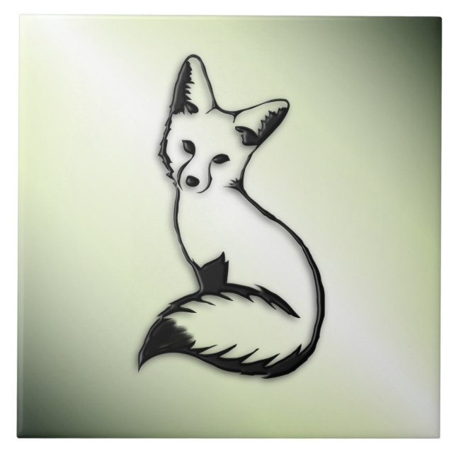 Green Fox   Tile (Front)