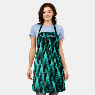 Green Fractal Forest Apron