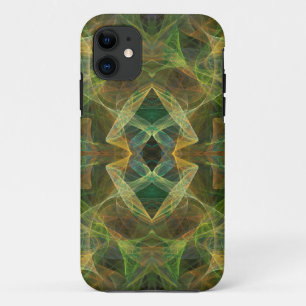 Green Fractal iPhone 5 Case-Mate Barely There 11 Case