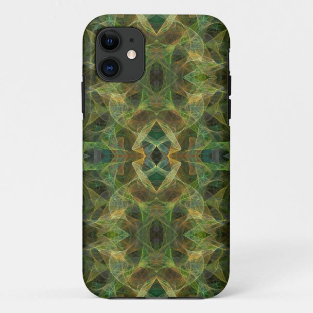 Green Fractal iPhone 5 Case-Mate Barely There Case (Back)