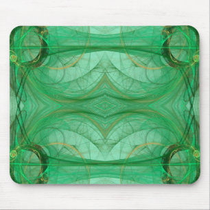 Green Fractal Mousepad