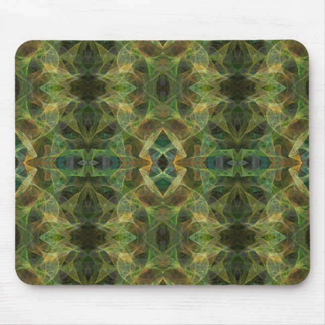 Green Fractal Mousepad (Front)