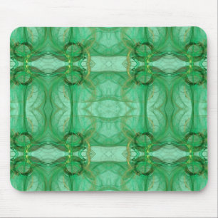 Green Fractal Mousepad