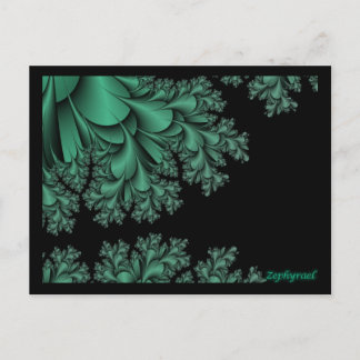 green fractal post cards