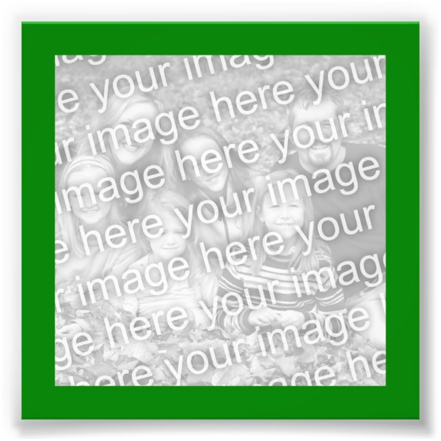 Green Frame Photo Print (Front)