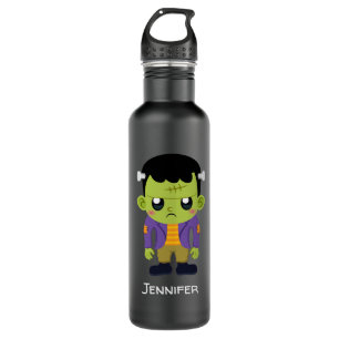 Green Frankenstein Monster Halloween 710 Ml Water Bottle