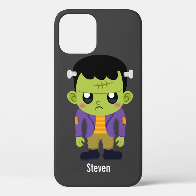 Green Frankenstein Monster Halloween Case-Mate iPhone Case (Back)