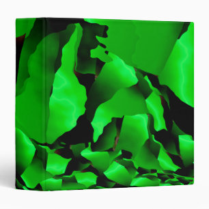Green frayed abstraction binder