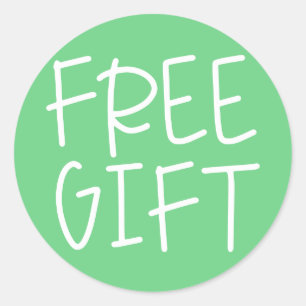Green free gift free sample Sticker