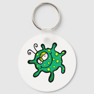 Green Friendly Bacteria Keychain