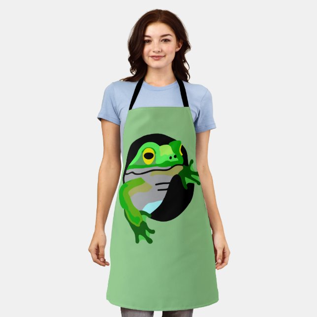 Green Frog   Apron (Worn)