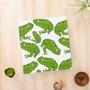 Green Frog Binder