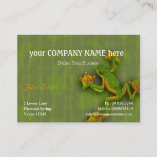 Green Frog Business Card