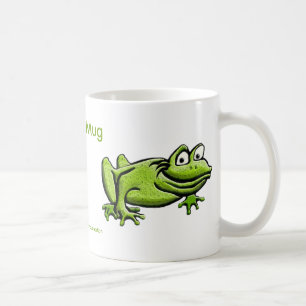 Green Frog Cartoon Coffee Mug