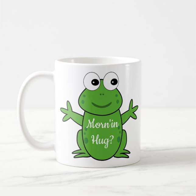 Green Frog Coffee Mug (Left)