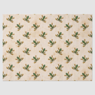 Green Frog Decoupage Tissue Paper