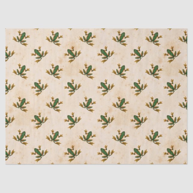 Green Frog Decoupage Tissue Paper (Front)