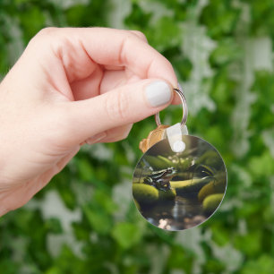 Green Frog Forest Life, Keychain