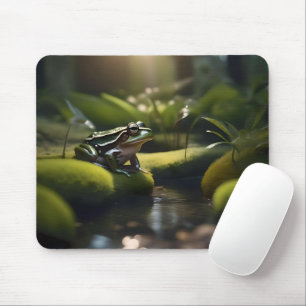 Green Frog Forest Life, Mouse Pad