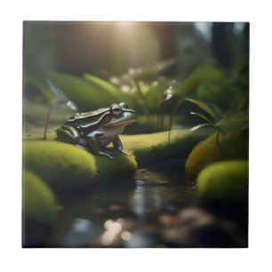 Green Frog Forest Life, Tile