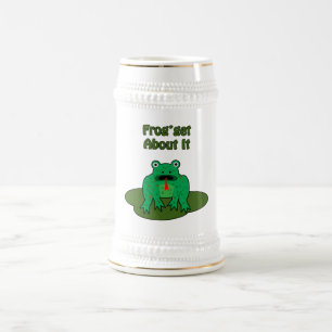 Green Frog - Frog Get About It Beer Stein