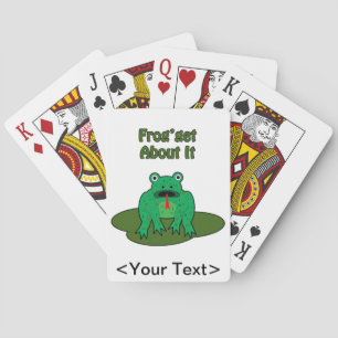 Green Frog - Frog Get About It Playing Cards
