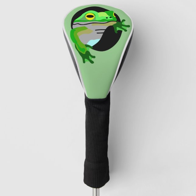 Green Frog   Golf Head Cover (Front)