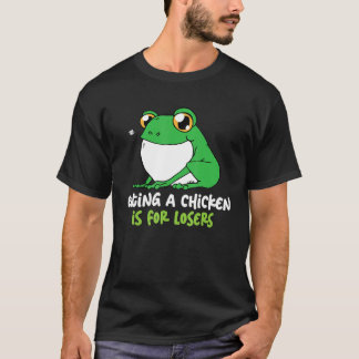 Green Frog Hunting and Retro Cute Frog Catcher T-Shirt