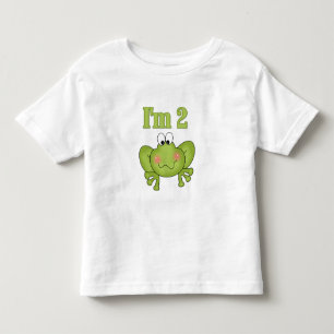 Green Frog I'm Two Toddler T-shirt
