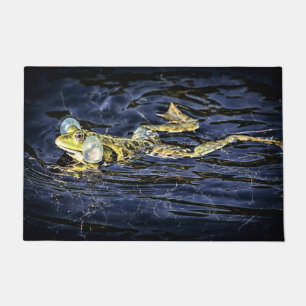 Green Frog in the Pond Doormat