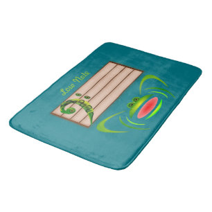 Green Frog Low Note Bath Mat