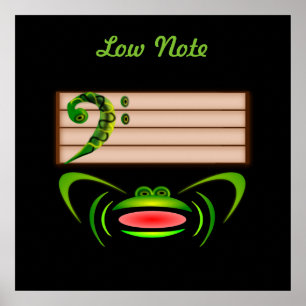Green Frog Low Note  Poster