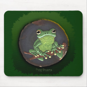 Green Frog Mouse Pad