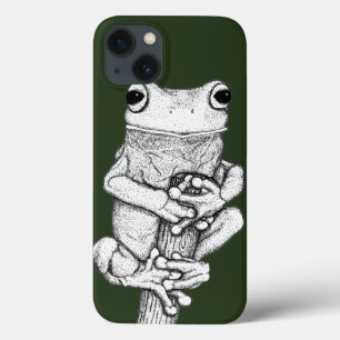Green Frog on a Case - Art by Skye Ryan-Evans ©