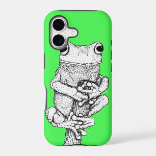 Green Frog on a Case Art by Skye Ryan-Evans ©