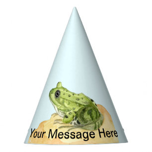 Green Frog Party Hat