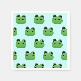 Green Frog Party Napkin