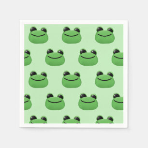 Green Frog Party Napkin