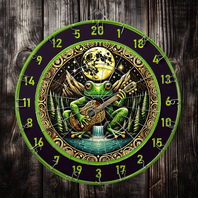 Green Frog Plays Guitar By Moon Dartboard (Creator Uploaded)